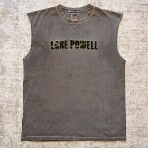Vintage 90s ANVIL lake powell muscle T-shirt